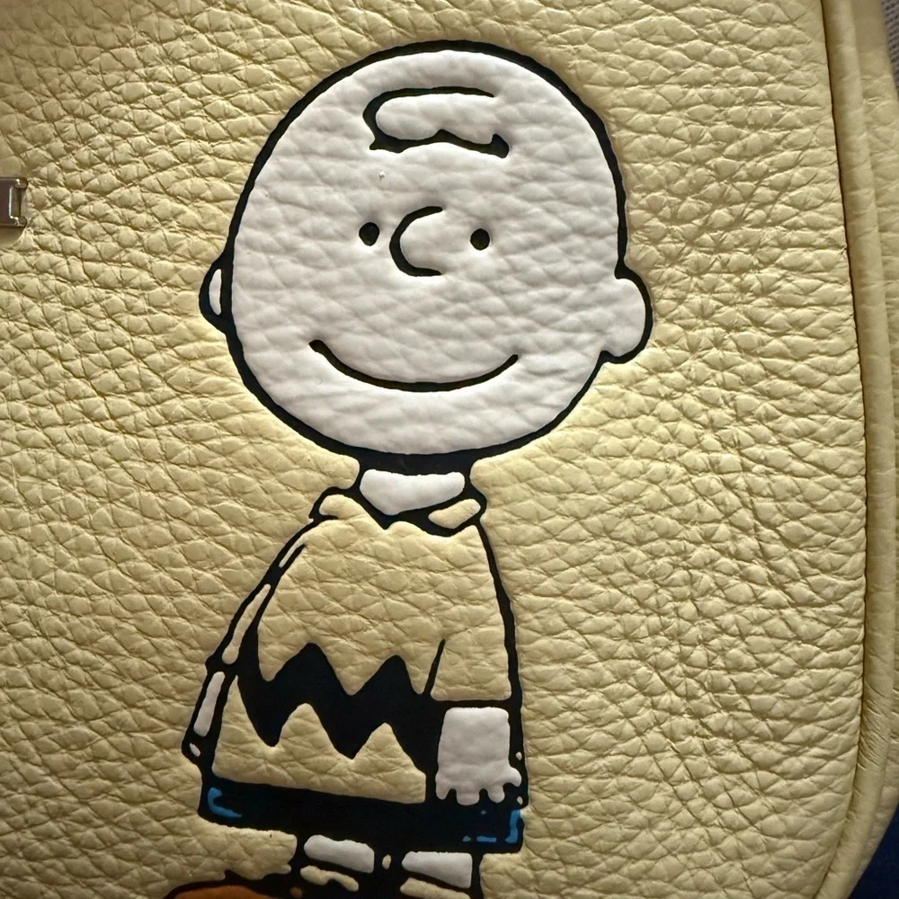 NWT Coach X Peanuts Teri Shoulder Bag With Charlie Brown